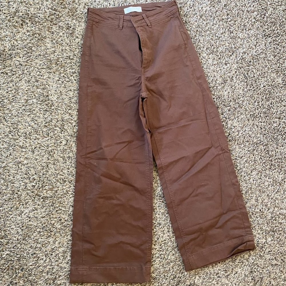 Everlane The Lightweight Wide-Leg Crop Chino